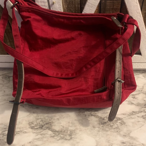 Cortile red backpack bag medium size - Picture 5 of 5